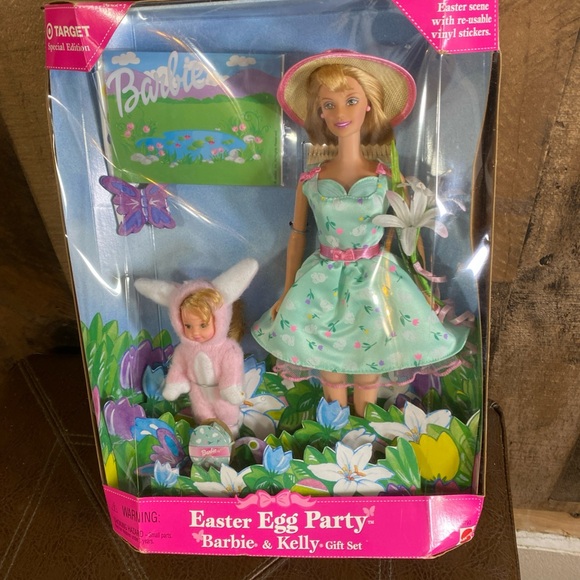 Easter Egg Party Barbie & Kelly Doll Gift Set Target 1999 Mattel 25790 Vintage - Picture 14 of 14